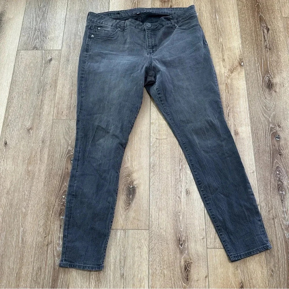 Kut from the Kloth VIV Toothpick Skinny Women’s Gray Ankle Jeans Size 16W NWOT - Picture 2 of 9